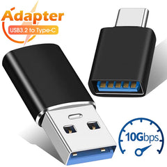 USB Type-C to USB 3.2 Adapter 10Gbps OTG Converter | USB-C Data Transfer Adapter