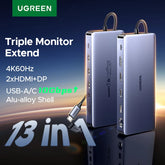 13-in-1 USB-C Docking Station | 4K Triple Display, 10Gbps, 100W PD, HDMI & RJ45