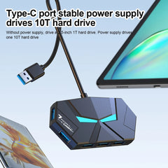7-Port USB 3.0 Hub 5Gbps Multi USB Splitter with Type-C Power Port