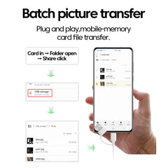 USB Type-C All-in-One SD & TF Memory Card Reader External Multi Card Adapter