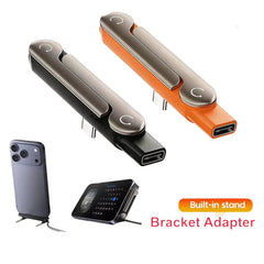 240W USB-C OTG Adapter with Foldable Stand | Type-C Fast Charging Converter