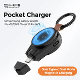 Magnetic Wireless USB Type-C Fast Charger Compatible with Samsung Galaxy Watch Ultra, 8 Classic, 7, 6, 5 & 5 Pro