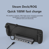 6-in-1 USB-C Docking Station with 4K 60Hz HDMI, 100W PD, Gigabit Ethernet & 3 USB 3.0 Ports