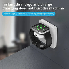 Portable Magnetic Wireless USB-A & USB-C Smartwatch Charger Dock Compatible with Apple Watch Ultra, Series 9/8/7/6/5/4/3/2 & SE