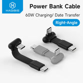 USB-C Right Angle 90° Fast Charging Cable PD 60W 3A Short USB Type-C Data & Charging Cable for iPhone 17, 16 & 15
