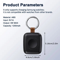 Portable Magnetic Wireless USB Type-C Fast Charger Compatible with Samsung Galaxy Watch 8/8 Classic/7/6/6 Classic/5 Pro/5/4 Classic/4/3/Active