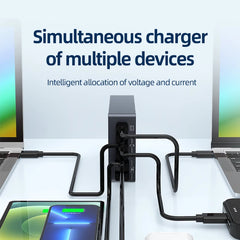 990W GaN USB-C Fast Charging Station – 6 Port PD PPS QC4.0 Desktop Charger for Laptops, Phones & Tablets
