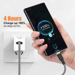 6A USB-A to USB-C Fast Charging Cable 1M 2M 3M 5M 8M Braided Data Charging Cord