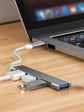 4-Port USB Type-C OTG Hub USB 2.0 Multi-Port Adapter with Card Reader