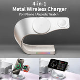4-in-1 Magnetic 15W Wireless Charging Station