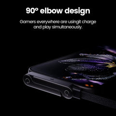240W 2-in-1 USB-C Fast Charging Cable with Foldable Stand | 6A Data Cable