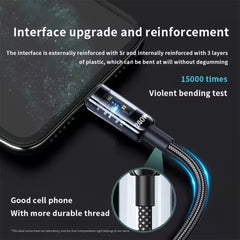 240W USB-C Fast Charging Cable with LED Digital Display Nylon Braided 5A Data Cable