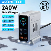 240W GaN 6-in-1 Desktop Charging Station | 140W PD 3.1 Fast Charger