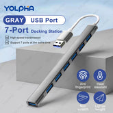 7-Port USB Type-C Reader USB 3.0 Multi-Port Adapter