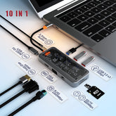 USB-C Hub with USB 3.0, HDMI, DisplayPort, VGA & Gigabit Ethernet