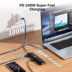 13-in-1 USB-C Docking Station 4K HDMI VGA Gigabit Ethernet PD 100W Hub