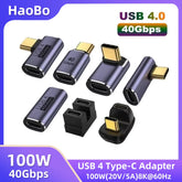 USB-C 3.1 OTG Adapter 100W Fast Charging 40Gbps Data Transfer 8K/4K Extension Connector
