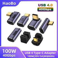 USB-C 3.1 OTG Adapter 100W Fast Charging 40Gbps Data Transfer 8K/4K Extension Connector