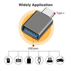 USB Type-C to USB 3.2 Adapter 10Gbps OTG Converter | USB-C Data Transfer Adapter
