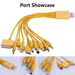 10-in-1 Multi Charging Cable for Smart Devices | Universal Fast Charging USB Cable