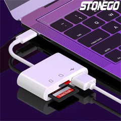 Lightning SD & TF Card Reader Adapter | All-in-1 Memory Card Reader