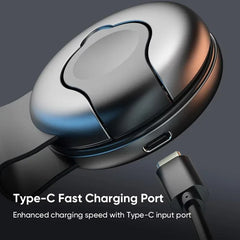 Mini 3-in-1 Foldable Magnetic Wireless Charging Station 15W Fast Travel Charger for Phone, Smartwatch & Earbuds