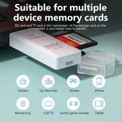Mini USB to SD & TF Memory Card Reader Adapter External Card Reader