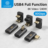 USB-C to USB-C USB4 Adapter 80Gbps, 240W PD3.1 & 8K@60Hz