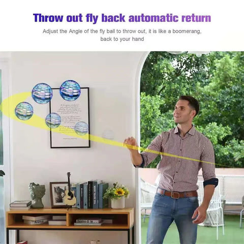 FLYNOVA PRO Flying Ball Boomerang | Magic Drone Fly Nova Flying Spinner Fidget Toys Hover Ball KIids Gifts
