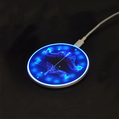 15W Constellation Wireless Charger Metal Fast Charging Pads for iPhone15 14 13 12 11 XSMAX Samsung S23 S22 S20 Huawei Mate60 P40