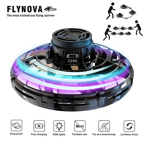 Flynova UFO Drone Fidget Flying Spinner Toy Mini Flyorb Fly Nova Spinner Adult Children Gift Dropshipping