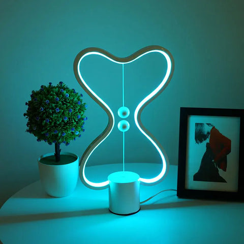 7 Color Changeable Heng Balance Lamp | USB Powered Home Decor Bedroom Office Kids Desk lamp Children Gift Christmas Night lamp