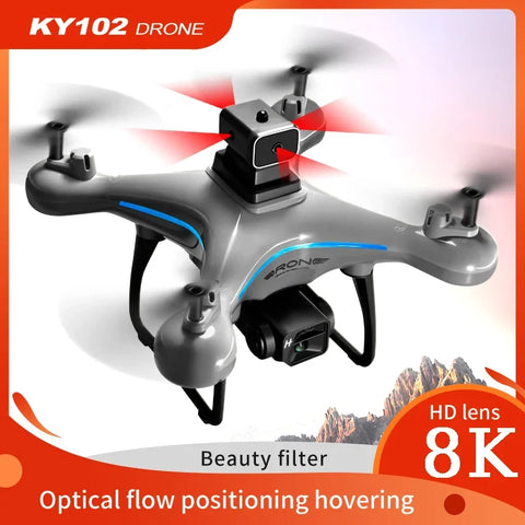 Drone 8K Professional Dual-Camera | Aerial Photography 360 Obstacle Avoidance Optical Flow Four-Axis RC Aircraft