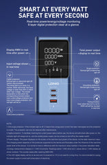 Vertical Power Strip Tower with 45W USB-C PD Fast Charging | 4 AC Outlets & 3 USB Ports