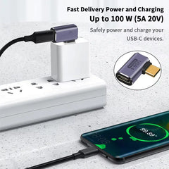 USB-C 3.1 OTG Adapter 100W Fast Charging 40Gbps Data Transfer 8K/4K Extension Connector
