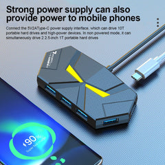 7-Port USB 3.0 Hub 5Gbps Multi USB Splitter with Type-C Power Port