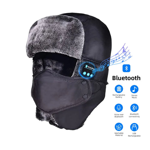 Winter Trapper Hat with Bluetooth Headphones | Stay Warm &amp; Connected