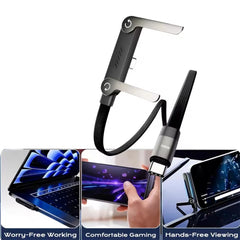 240W 2-in-1 USB-C Fast Charging Cable with Foldable Stand | 6A Data Cable