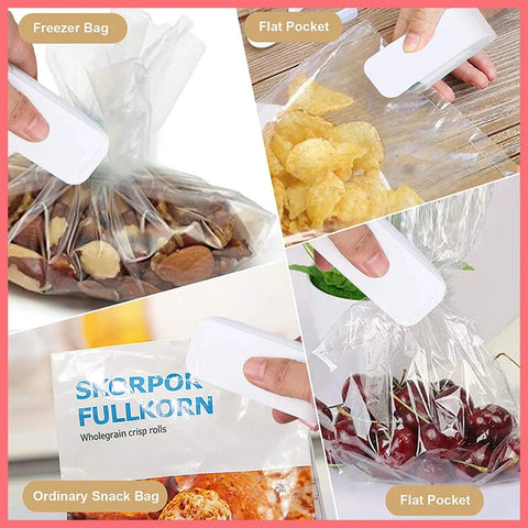 Mini Heat Bag Sealing Machine Package Sealer Bags | Thermal Plastic Food Bag Closure Portable Sealer Packing Kitchen Accessories
