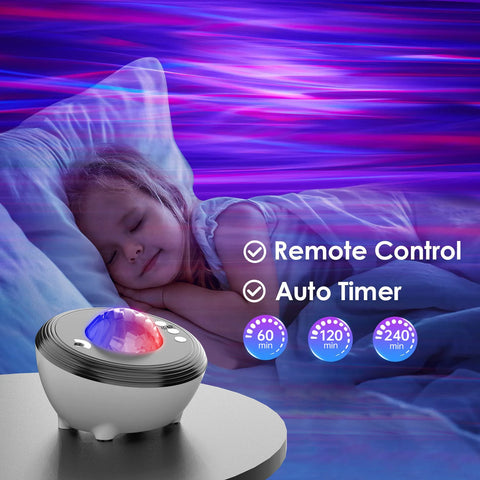 Galaxy Sky Projector | Star Projector LED Aurora Projector Bluetooth Speaker Night Light  White Noise Galaxy Projector For Bedroom Kids Decoration Home