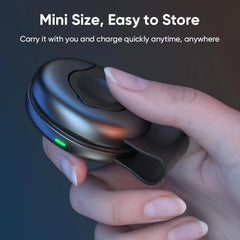 Mini 3-in-1 Foldable Magnetic Wireless Charging Station 15W Fast Travel Charger for Phone, Smartwatch & Earbuds