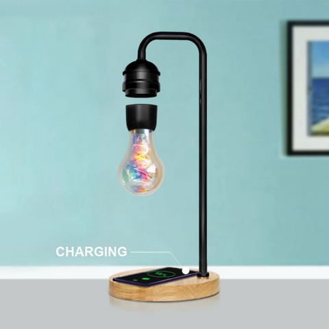 Wireless Charging Magnetic Levitation Bulb | Wireless Transmission Technology Bedroom Night Light Practical Creative Table Lamp