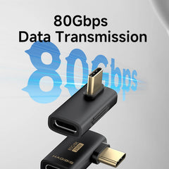 USB-C to USB-C USB4 Adapter 80Gbps, 240W PD3.1 & 8K@60Hz