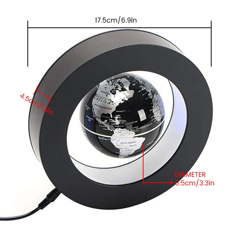 Levitating Lamp Magnetic Levitation Globe | LED Rotating Globe Lights Bedside Lights Home Novelty Floating Lamp