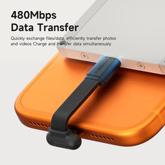 USB-C Right Angle 90° Fast Charging Cable PD 60W 3A Short USB Type-C Data & Charging Cable for iPhone 17, 16 & 15