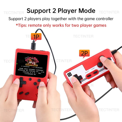 Portable Retro Mini Video Game Console | 8-Bit Handheld Game Player Built-in 500 games AV Out Game Console Gameboy videojuego
