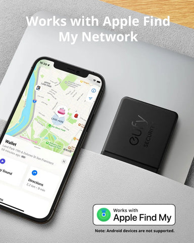 Security SmartTrack Card Works with Apple Find | My Wallet Tracker Phone Finder Water Resistant 3-Year Battery Life