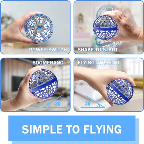 Original Fly Ball Boomerang Magic Belt | LED Light Drone Hover Ball Flight Nova Orb Fly Spinner Fidget Toys Kids FamilyGift