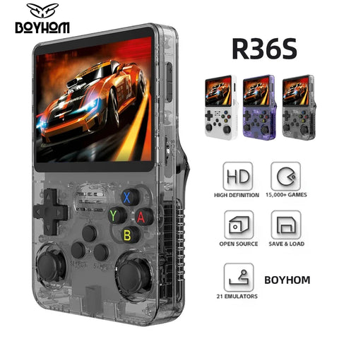 R36S Retro Handheld Video Game Console | Linux System 3.5 Inch IPS Screen R35s Pro Portable Pocket Video Player 64GB Games