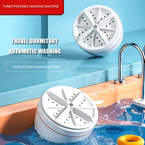 USB  Travel Washer  Washing Air Bubble Machine | Ultrasonic Rotating Turbine Washing  Machine for Socks Underwear Wash Dishes